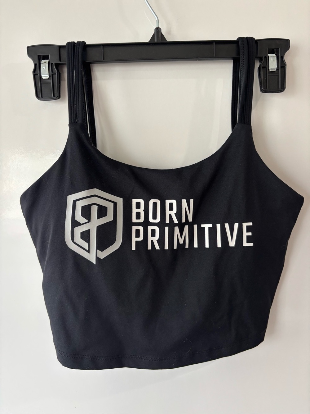 Born Primitive Women’s Black Logo Crop Tank Sports Bra Medium